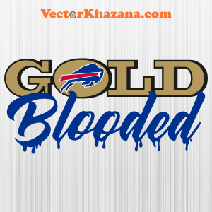 Gold Blooded Buffalo Bills Svg