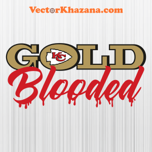 Gold Blooded Kansas City Chiefs Svg