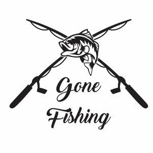 Gone Fishing SVG | Fishing svg cut file Download | JPG, PNG, SVG, CDR