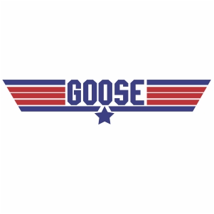 Goose Top Gun logo vector file
