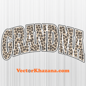 Grandma Leopard Print Svg