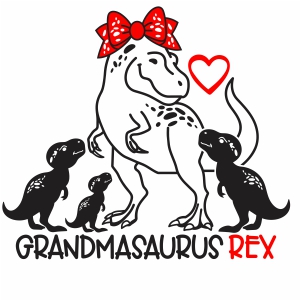 Grandma Saurus rex Vector