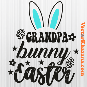Grandpa Bunny Easter Svg