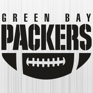 Green Bay Packers Ball Black Svg