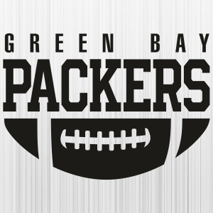 Green Bay Packers New Ball Black Svg