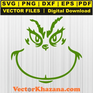 Grinch Face Svg