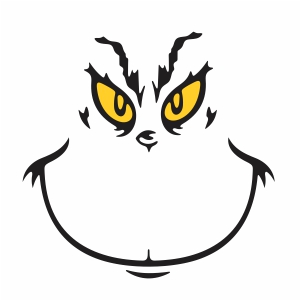 Grinch face vector file