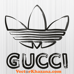 Gucci Adidas Black Svg