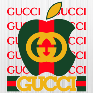 Gucci Apple Pattern Svg
