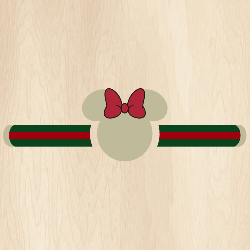 Gucci Band with Minnie Mouse Head SVG