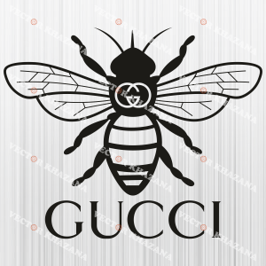 Gucci Bee With Symbol Black Svg