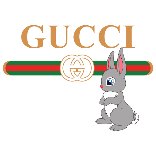 Gucci Bunny Svg