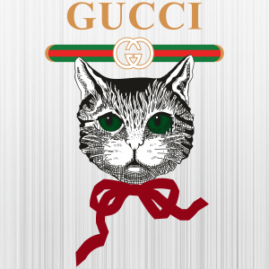 Gucci Cat Bow Svg