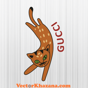 Gucci Cute Cat Svg