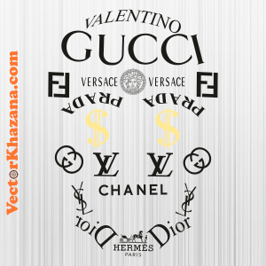 Gucci Chanel Dior Lv Versace Skull Letter SVG | Branded Logo Skull Letter  PNG