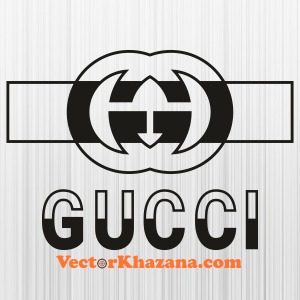 Gucci Bkack And White Svg
