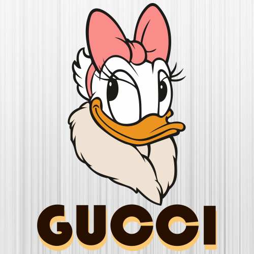 Gucci Daisy Donald Duck Svg