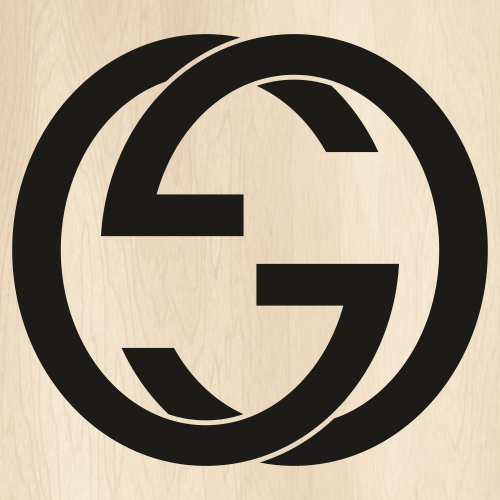Gucci GG Black Logo Svg