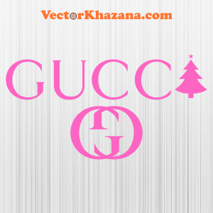 Gucci G Christmas Tree Svg