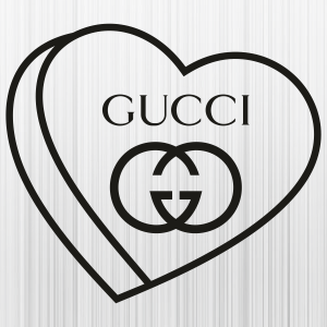 Gucci Heart Black Svg