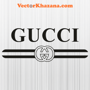 Gucci Logo Black and White Svg