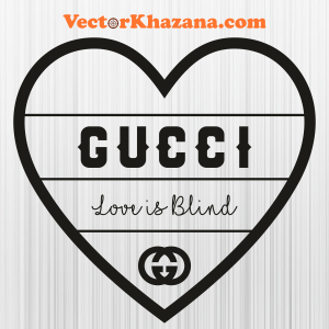 Gucci Love is Blind Logo Svg