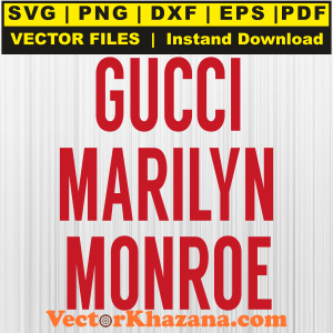 Gucci Marilyn Monroe Svg
