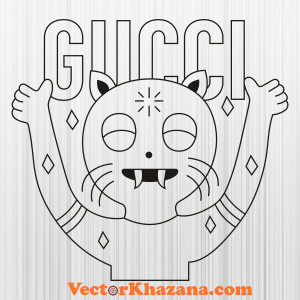 Gucci Rhyton Cat Logo Svg