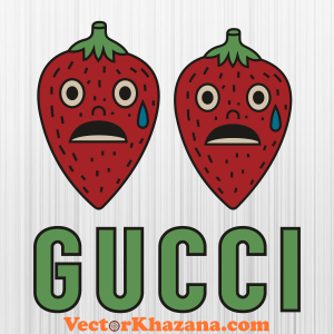 Gucci Love Strawberry Svg