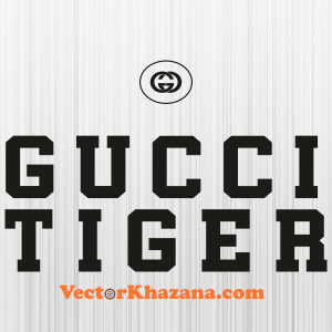 Gucci Tiger GG Supreme Logo Svg