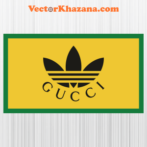 Gucci with Adidas Logo Svg