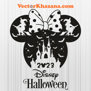 Minnie Disney Halloween 2023 Svg