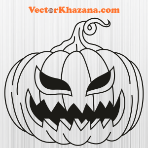 Halloween Pumpkin Face Svg