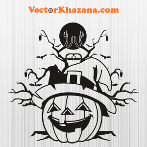 Halloween Pumpkin In Witches Hat jack Png