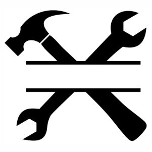 Hammer And Wrench Crossed svg