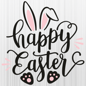 Happy Easter Bunny SVG | Happy Easter PNG | Easter Bunny vector File