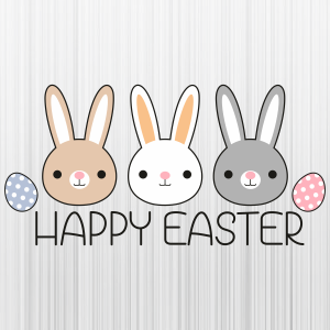 Happy Easter Rabbit Egg Svg