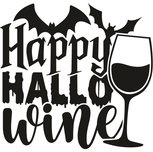 Happy Hallo Wine SVG
