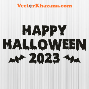 Happy Halloween Letter 2023 Svg