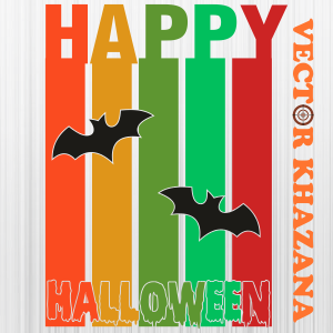 Happy Halloween Bat Svg