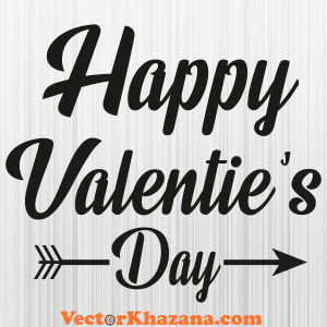 Happy Valentines Day Arrow Svg