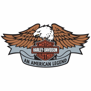 Harley Davidson eagle Logo vector