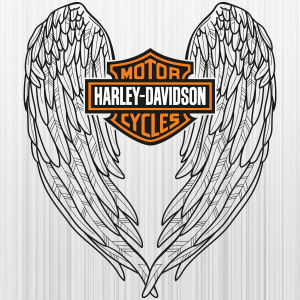 Harley Davidson Motor Cycle Angels Svg
