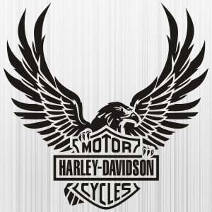 Harley Davidson Motor Cycle Eagle Svg