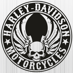 Harley Davidson Motorcycle Angle Skull Svg