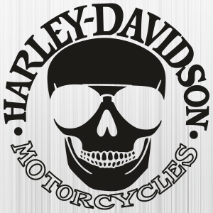 Harley Davidson Smile Skull Svg