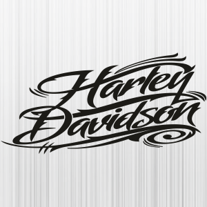 Harley Davidson Black Letter Svg