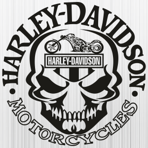 Harley Davidson Tattoo Skull Svg