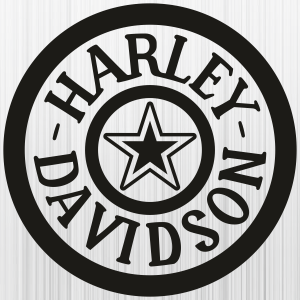 Harley Davidson With Star Svg