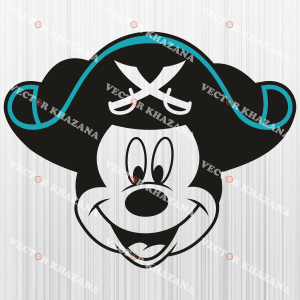 Mickey Pirate Hat Svg